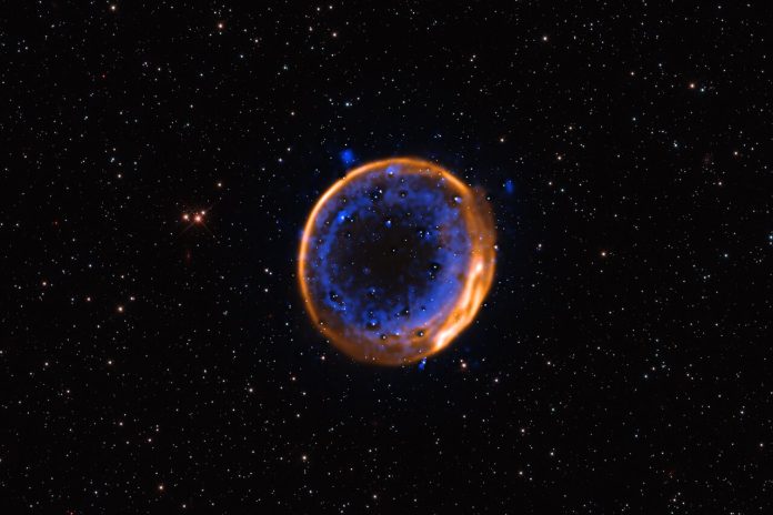 VLT image of a double-detonation supernova