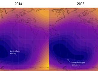 Descoperire Alarmantă: O Zonă Slăbită Masivă în Câmpul Magnetic al Pământului se Extinde 3.7 (3)