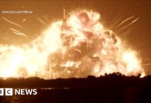 Racheta New Glenn de la Blue Origin explodează în timpul unui test în Florida