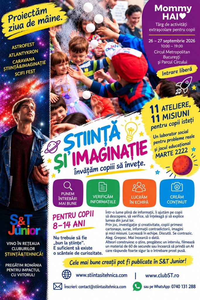 Programul Știință și Imaginație, la Târgul de Activități Extrașcolare Programul Știință și Imaginație, la Târgul de Activități Extrașcolare